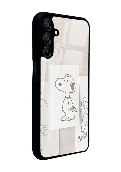 Samsung Uyumlu A15 Snoppy Tasarımlı Glossy Telefon Kılıfı Çok Renkli