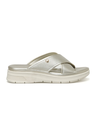 Nine West Neymas 3fx Altın Kadın Dolgu Topuk Terlik 000000000101356263 Altın