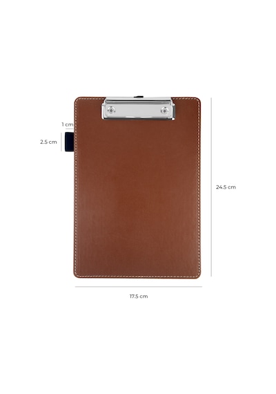 Sekreterlik,a5 Küçük Boy,kapaksız,a5 Clipboard Vegan Suni Deri,17,5x24,5 Cm.,taba