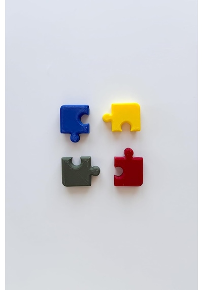 4'lü Puzzle Buzdolabı Magneti Diğer