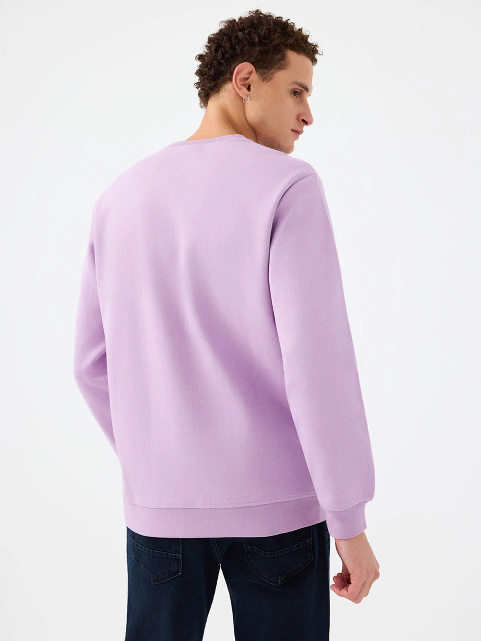Loft Regular Fit Mor Erkek Sweatshirt Lf2041076 Mor