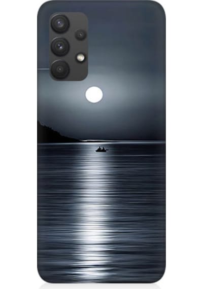 Samsung Galaxy A32 Uyumlu Ay Işığı Desenli Silikon Kılıf