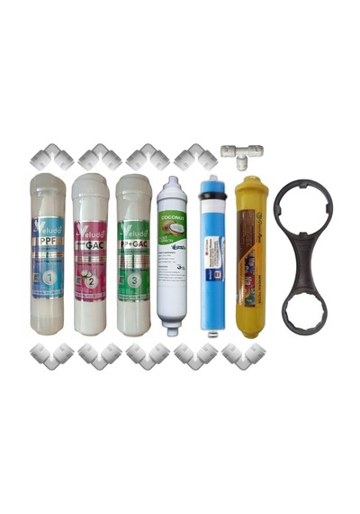 Su Arıtma Cihazı Veluda İnline Filtre Takımı 6'lı Set