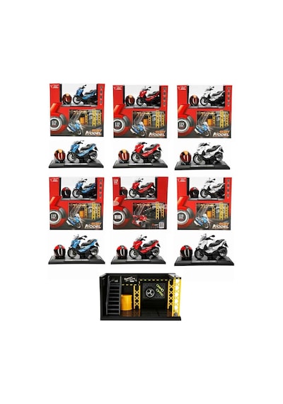 5839 Sun-myg-motosiklet 1 12 Bmw Kasklı Figür Pb.3r Ses Işık Çok Renkli