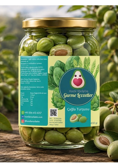 Çağla Turşusu Çıtır, Ekşi, Sert