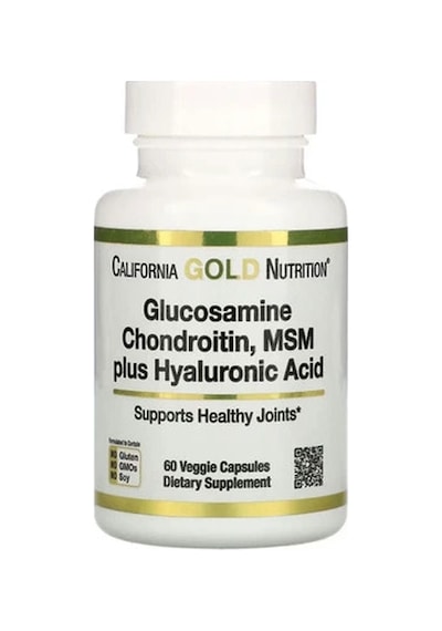 California Gold Nutrition, Glucosamine Glukozamin Chondroitin, Msm Plus 60 Veggie Caps