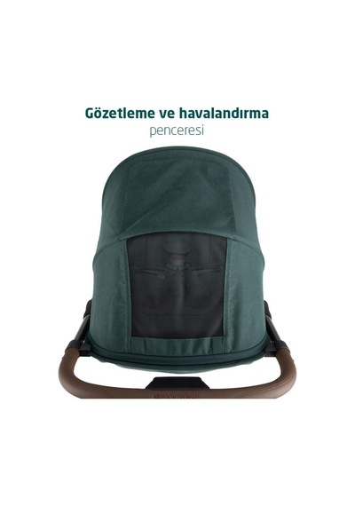 Maxi-Cosi Oslo Carbon 5,6 kg Ultra Hafif Premium Kabin Boy Bebek Arabası Twillic Green