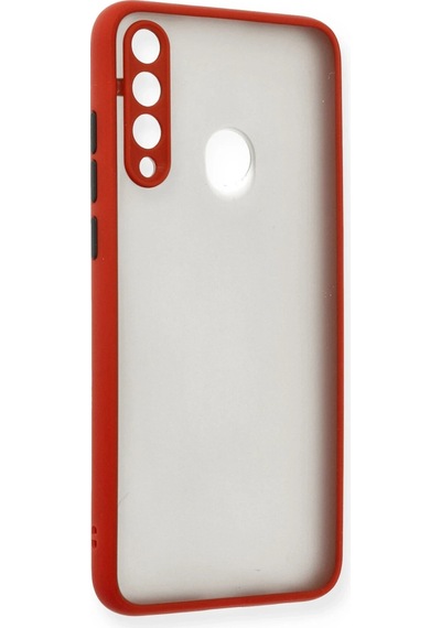 Newface Huawei Y6p Kılıf Montreal Silikon Kapak Semeglbl - 87 - Kırmızı
