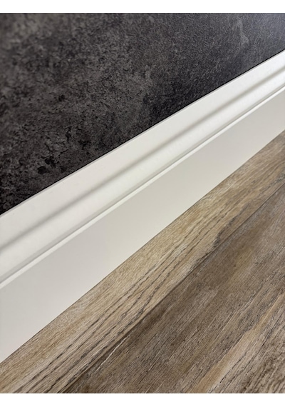 14 Cm Yalı Serisi B14 Model Lake Beyaz Pvc Süpürgelik