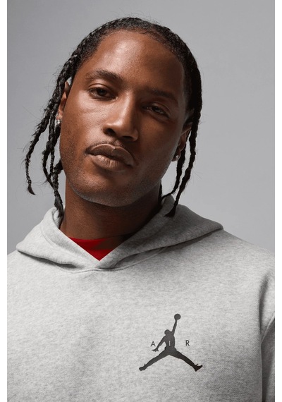 Nike Jumpman Fleece Pullover Mens Hoodie Kapüşonlu Erkek Sweatshirt Gri