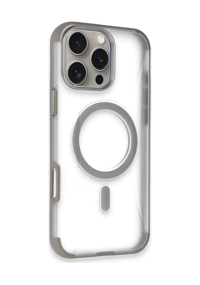Joko - 690 - Apple iPhone Uyumlu 14 Pro Max Hilton Magsafe Kapak - - Ece-umay - Titan Gri