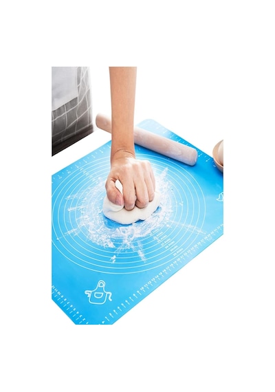Silikon Hamur Açma Matı Silpat Büyük Boy 50x40 Cm Premium Kalite Yapışmaz Hamur Şekillendirici Mat
