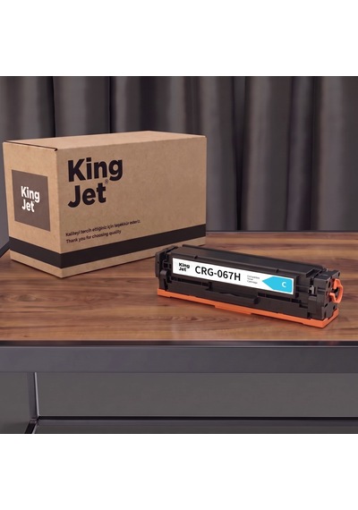 Kingjet Canon Uyumlu Crg-067h Mavi Yüksek Kapasiteli Tekli Çipli Uyumlu  Toner Mf657cdw