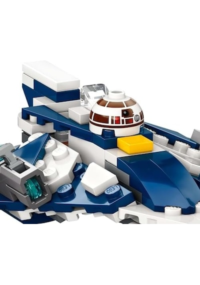 : Klon Savaşları Plo Koon&apos Un Jedi Starfighter Mikro Savaşçısı 75400-6 Yaş Ve Üzeri Çocuklar İçin Minifigür Kokpiti Ve 2 Mermi Atıcı İçeren Yaratıcı Oyuncak Yapım Seti 89 Parça