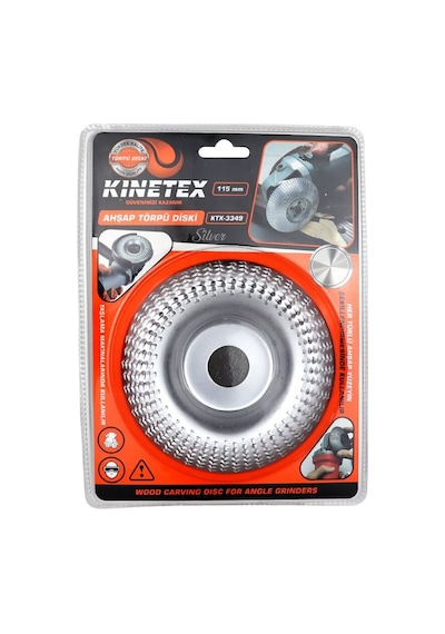Kinetex Ktx-3349 115mm Ahşap Törpü Eğe Disk Gümüş