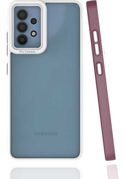Galaxy A32 4G Kılıf Zore Mima Kenarları Renkli Silikon Kılıf