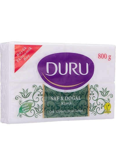 Duru Beyaz Kalıp Sabun 800 Gr 4x200 X 2 Adet Beyaz Sabun
