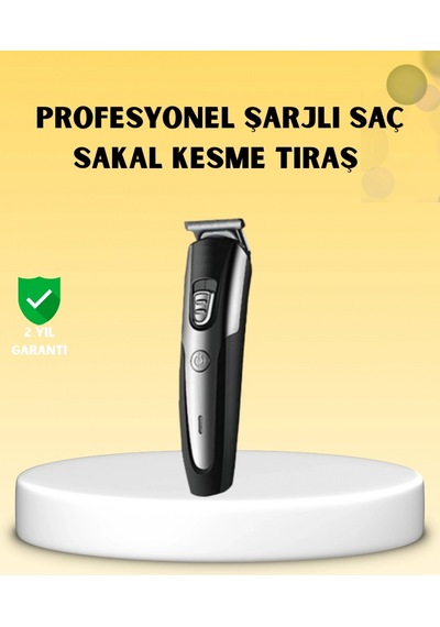 Profesyonel Saç Ve Sakal Kesme Tıraş Makinesi Kablosuz Ergonomik Tasarım