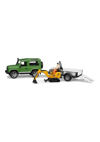 Land Rover Arazi Aracı Ve Jcb Kazıcı Br02593 Nessiworld