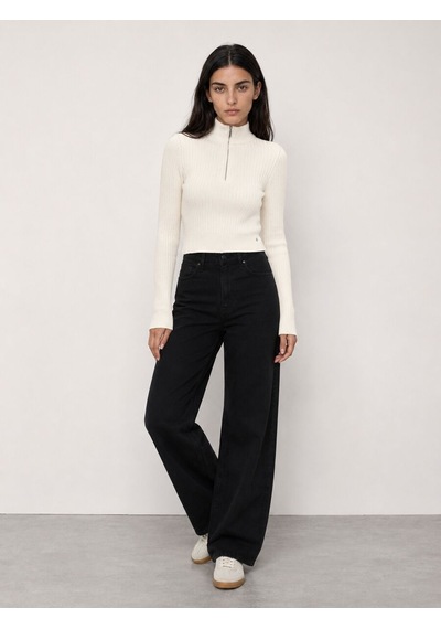 Loft Slim Crop Fit Kadın Kazak Lf2041703 Q1.v1 Ekru