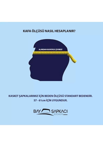Bay Şapkacı Unisex Basic Fötr Şapka Siyah 7277