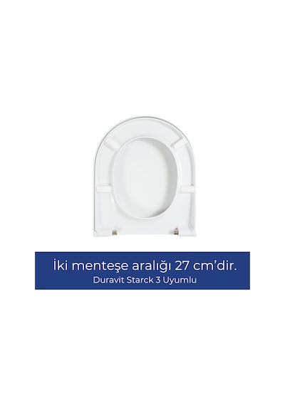 Duravit Starck 3 Uyumlu Klozet Kapağı Yavaş Kapanır