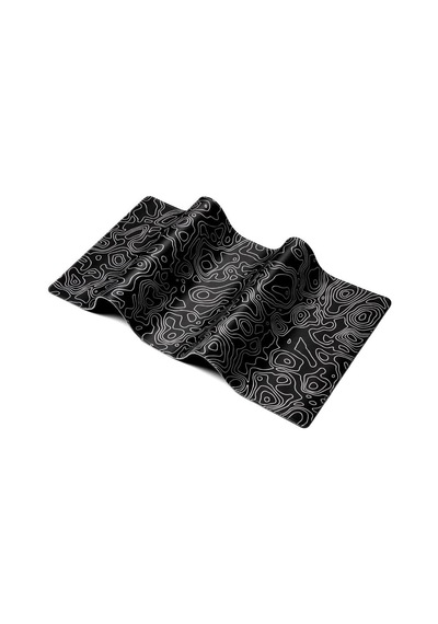 Klasse Pro - 4 Farklı Model Dikişli Kenar 100x50 Cm Oyuncu Gaming Mouse Pad Black Map Lines