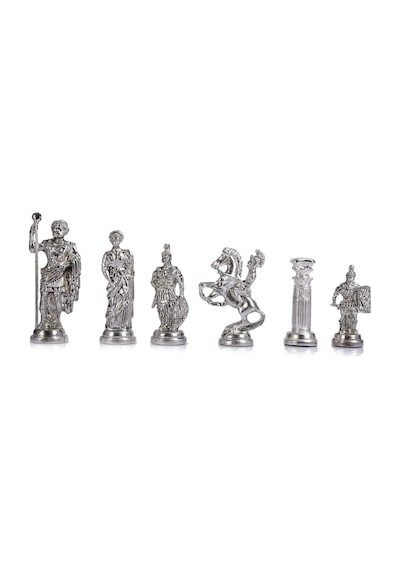 Gifthome Metal Satranç Takımı - Seti Battal Boy Roma Figürlü