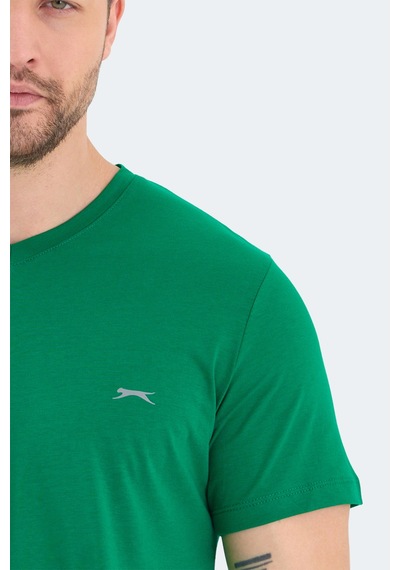 Slazenger Rıvaldo Erkek V Yaka Yeşil Tişört Yeşil