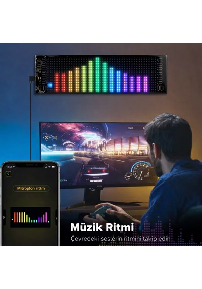 Led Esnek Ekran Yumuşak Piksel Ekran Matris Dijital Panel Programlanabilir Reklam Tabelası RGB