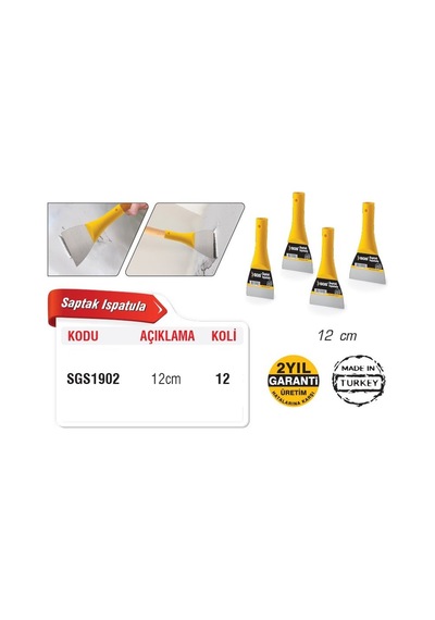 Sgs Saptak Ispatula 12 CM Sgs1902