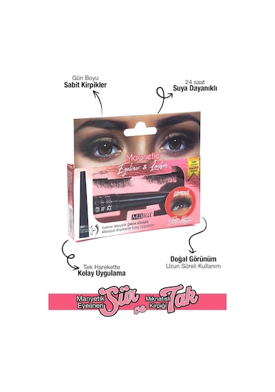 Mara Mıknatıslı Eyelıner& Kırpık Extra Yogun Magnetic Eyelashes&eyelıner Extra Intense