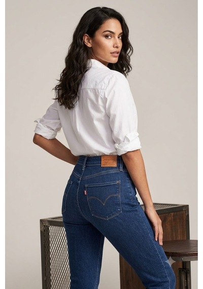Levi's Kadın 721 Yüksel Bel Skinny Fit Kadın Jean Pantolon-0421 Lacivert