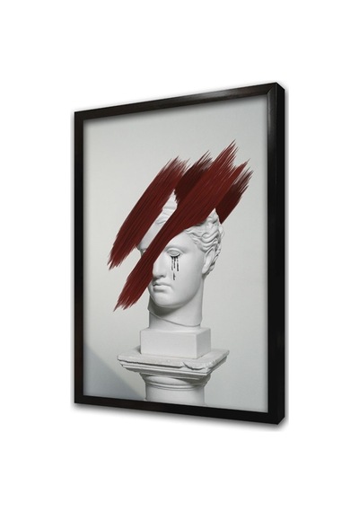 Ağlayan Büst Çerçeveli Mdf Tablo-173774