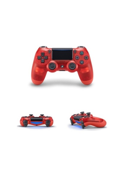 PS4 Uyumlu V2 Yeni Nesil Kırmızı Şeffaf Dualshock