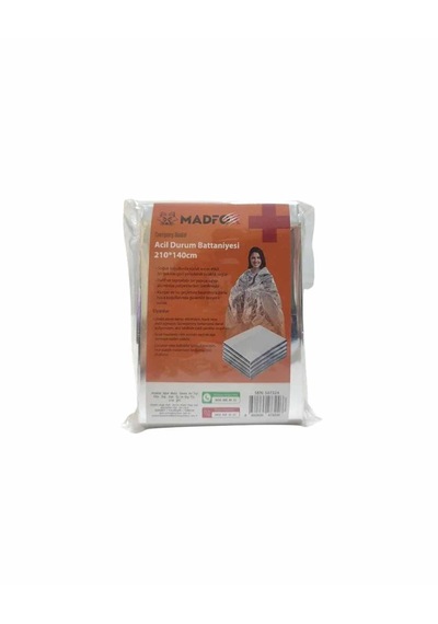 Madfox Emergency Blanket Acil Durum Battaniyesi 210x140 Cm Gümüş