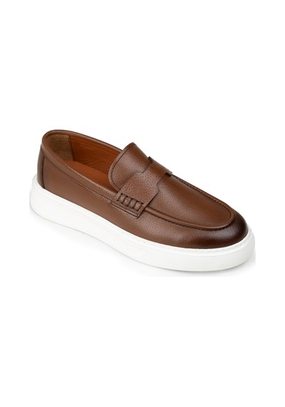 Deery Erkek Taba Renk Hakiki Deri Loafer Ayakkabı - 02043mtbap01 Taba
