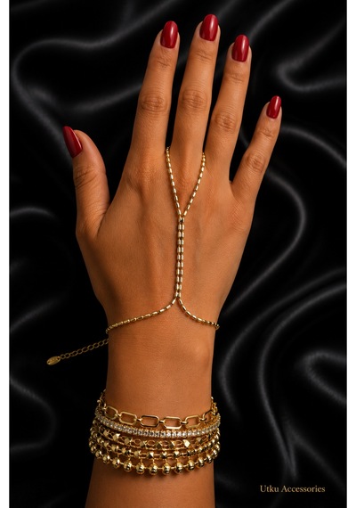 Fullydesign Çelik Zincir Şahmeran Altın 93502839