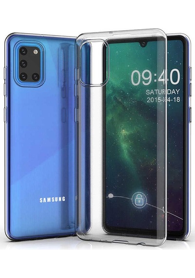 Samsung Galaxy Uyumlu A31 Kılıf Şeffaf Silikon Süper