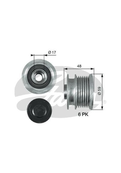 GATES OAP7178 ALTERNATÖR KASNAĞI RULMANLI ASTRA J INSIGNIA ZAFIRA