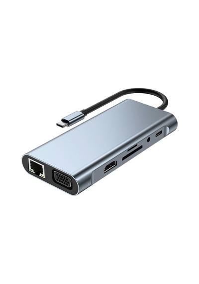 Ally BYL-2110 11 In 1 Multifonksiyonlu Type-C Hub Adaptör Dönüştürü