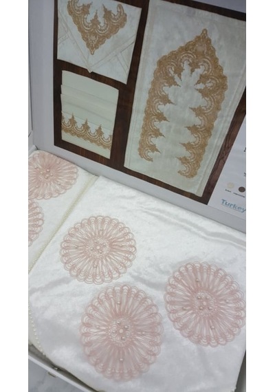 Eleni Home Kadife Seccade Seti