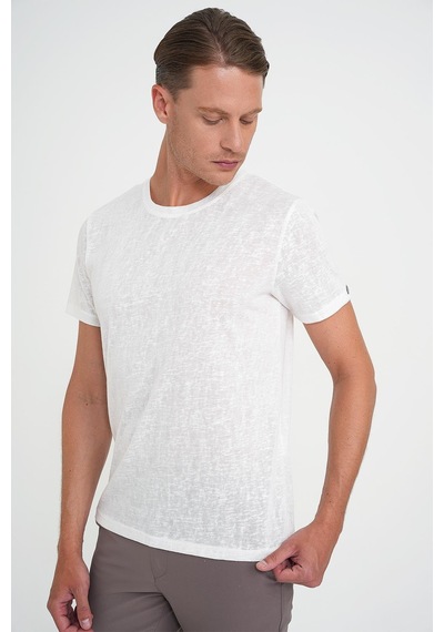 Efor Comfort Fit Bisiklet Yaka Viskon Karışımlı Casual Beyaz Tişört Ts 902 Beyaz Efor Comfort Fit Bisiklet Yaka Viskon Karışımlı Casual Beyaz Tişört Ts 902 Beyaz