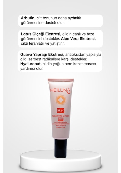 Heiluna Güneş Koruyuculu BB Krem Medium SPF30 30 ML