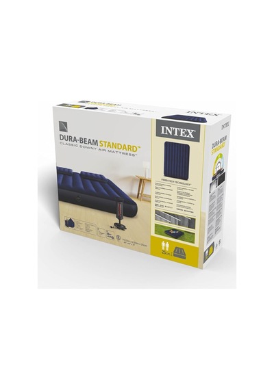 Lexroo Intek 64765 Klasik Kamp Yatağı 152x203 Cm Yastık+pompa Set, Su Sporları, Plaj Malzemesi Çok Renkli