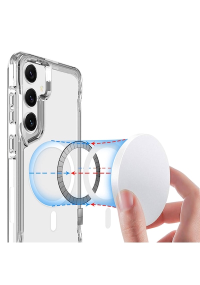 Samsung Galaxy Uyumlu S24 Plus Kılıf Magsafe Şarj Özellikli T-max Kapak
