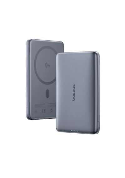 Baseus Picogo Ultra-slim Qi2 10000 Mah Hızlı Şarj Magsafe Powerbank Koyu Gri
