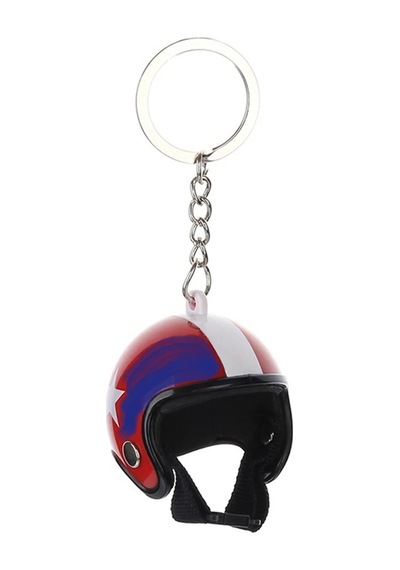 Schulzz Ultra Realistik Retro Kask Metal Anahtarlık