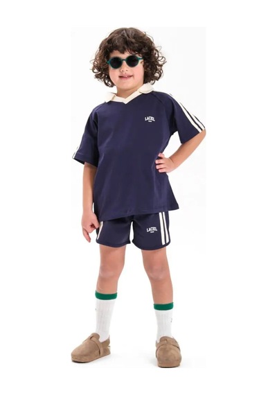 Poala Kids Lacivert Spor Takım Siyah
