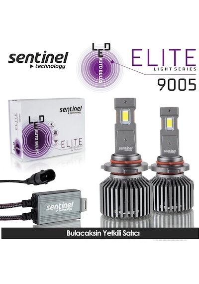 Sentinel Elite Hb3-9005 Led Xenon Ampülü 65w 12v 12000 Lumen 6500 Kelvin Beyaz Işık